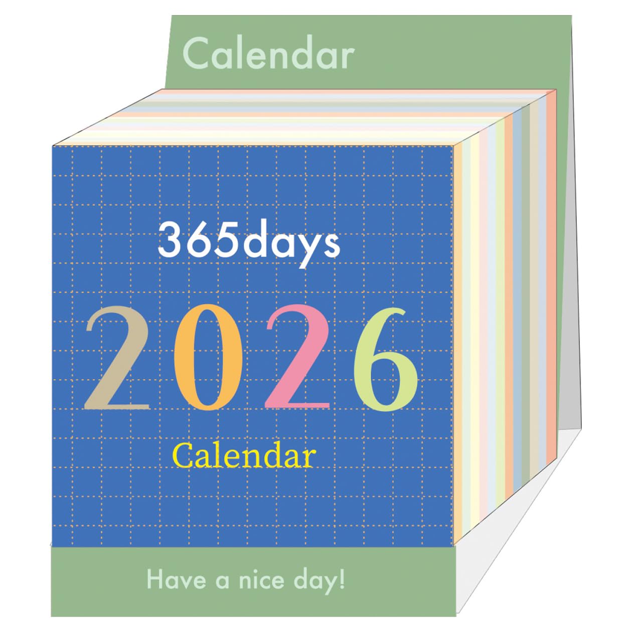 Amazon | 2026年カレンダー ミニチュア日めくり/カラフル文字